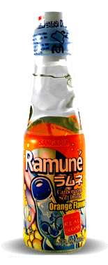 Sangaria Ramune Carbonated Soft Drink - Orange Flavor - Soda Pop Stop