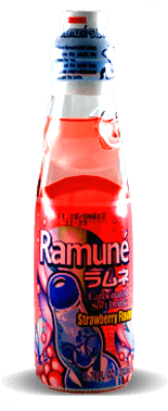 Sangaria Ramune Carbonated Soft Drink - Strawberry Flavor - Soda Pop Stop