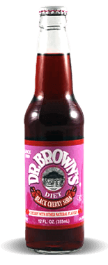 Dr. Brown's Diet Black Cherry Soda - Soda Pop Stop